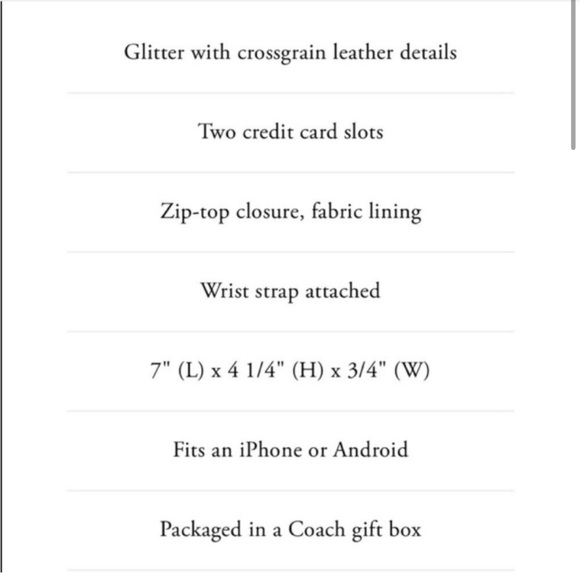 Coach Boxed Star Glitter Wristlet in Midnight Navy - Picture 6 of 6